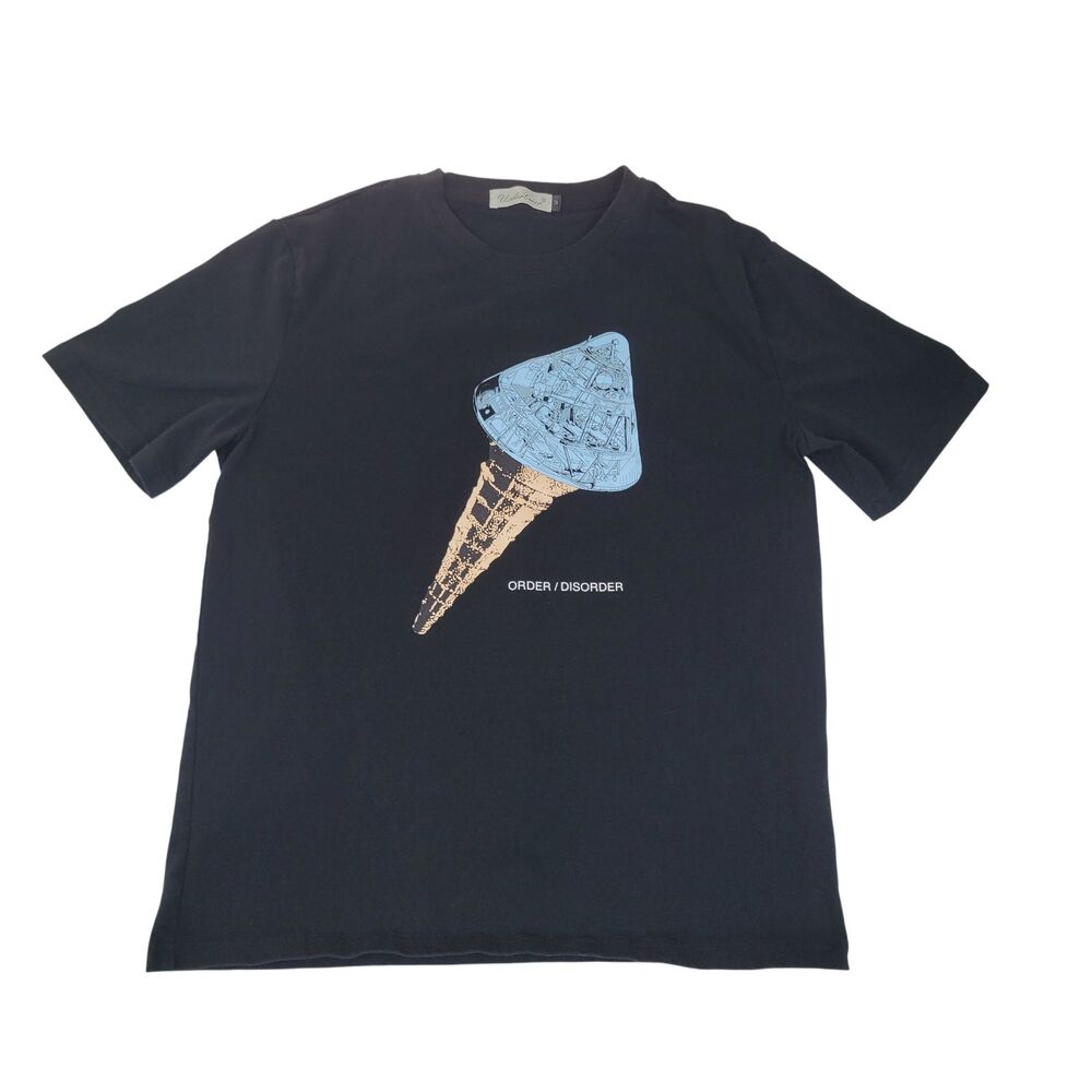 Undercover Order Disorder AW18 Space Odyssey Ice Cream Capsule Tee Sz 3 M Black